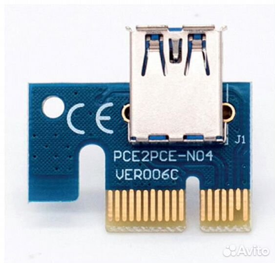 Вставка для райзера PCI-E 1x USB adapter