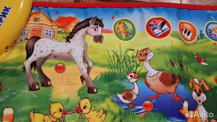 Азбука Ферма пианино мягкое,обучающий коврик