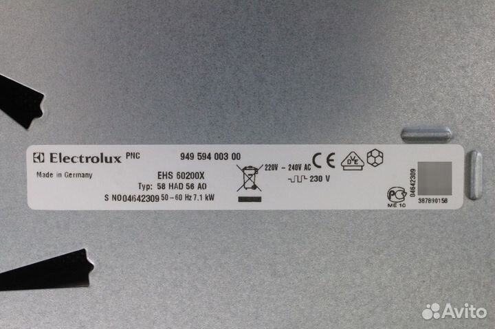 Электрическая варочная панель Electrolux EHS60200X