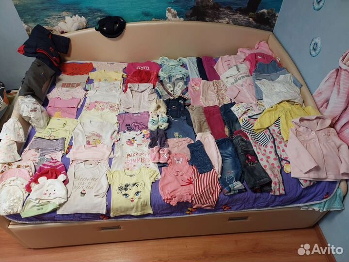 Огромный пакет вещей для девочки от 6 мес до 1года