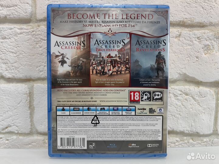 Assassin's Creed The Ezio Collection PS4 новый дис