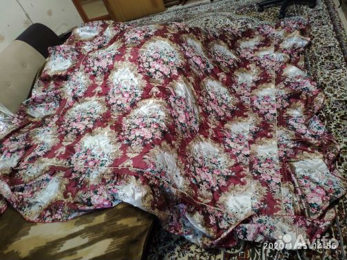 Покрывало для кровати с чехлами для думок шелк