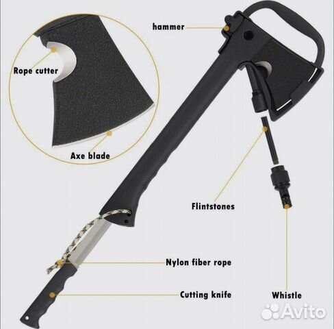 Топор туристический 5в1 опт-розница