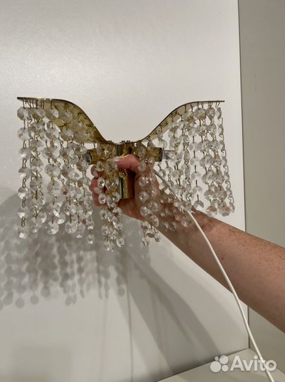 Люстра с бра хрустальная