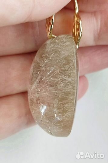 Волосатик Рутиловый Кварц кулон 20.7г