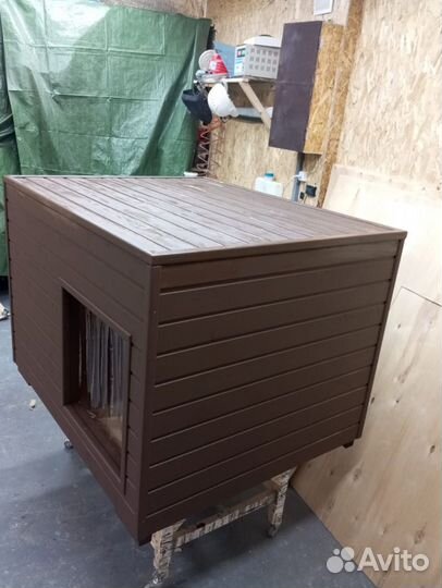 Вольерная будка для собаки. Утеплённая