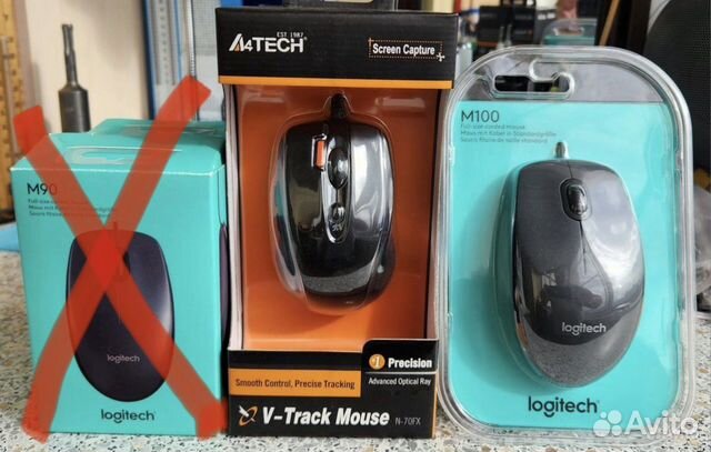 Компьютерная мышь logitech и A4tech