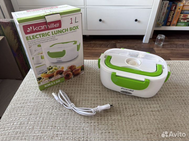 Электрический ланчбокс с подогревом новый