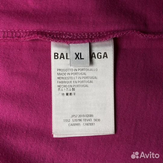 Balenciaga Розовая Футболка Оригинал