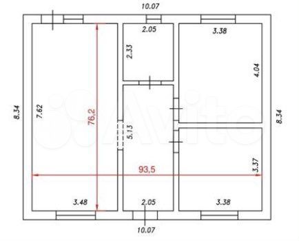 Дом 80 м² на участке 8,5 сот.