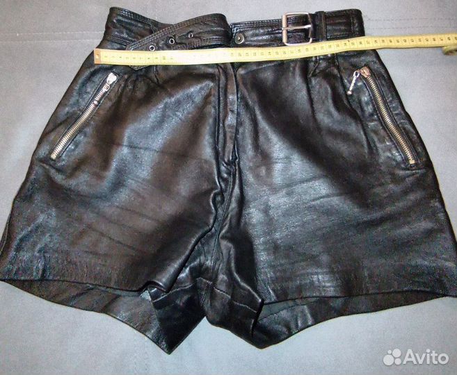 Кожаные шорты натуральные