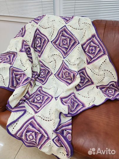 Плед покрывало ручной работы