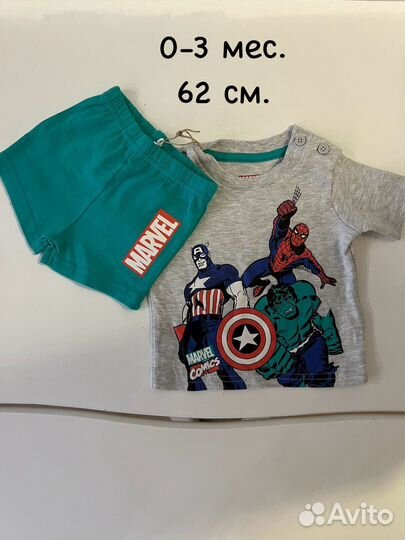 Футболка с шортами Primark 62