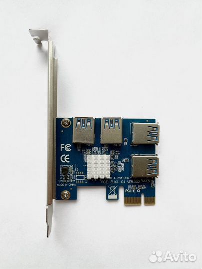 Расширитель с одного PCI-E на 4 райзера