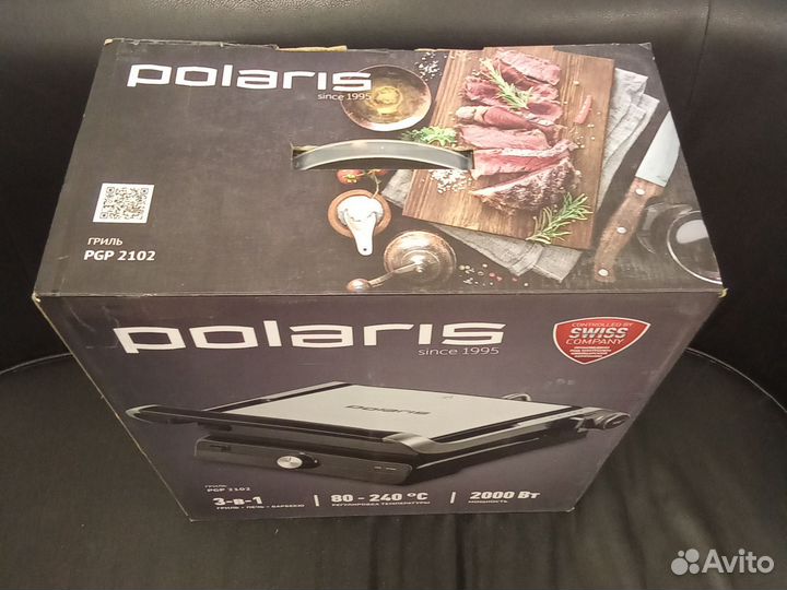 Гриль электрический Polaris pgp 2102. Новый