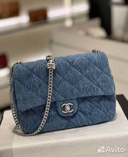 Chanel текстиль Деним сумка