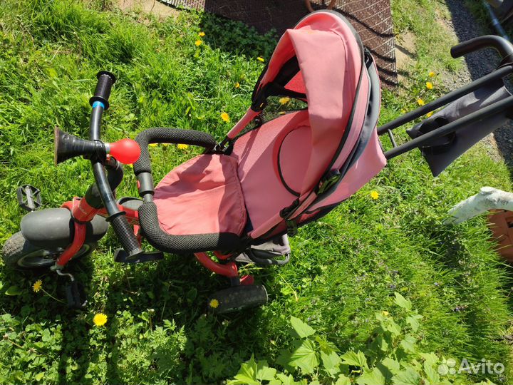 Велосипед с родительской ручкой