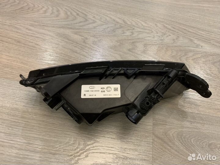 Фара птф правая skoda octavia