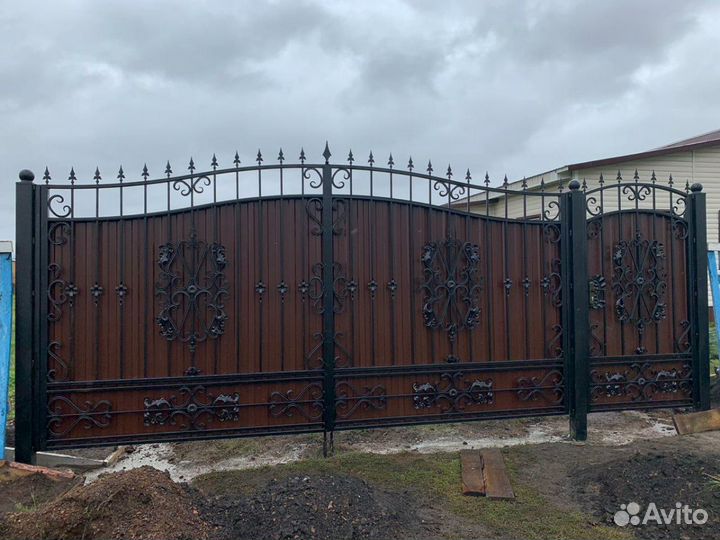 Ворота кованые