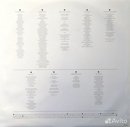 Виниловая пластинка WM The Smiths Meat Is Murder