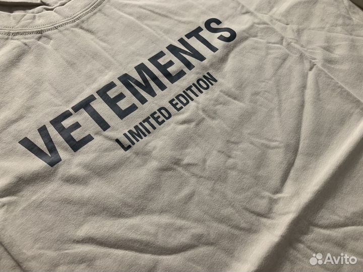 Футболка Vetements Limited Edition