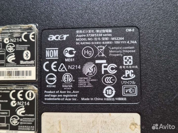 Ноутбук Acer aspire