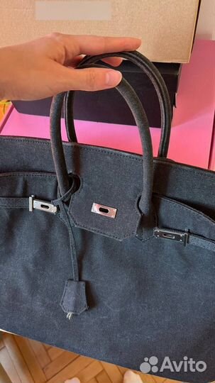 Джинсова сумка Rossi в стиле биркин