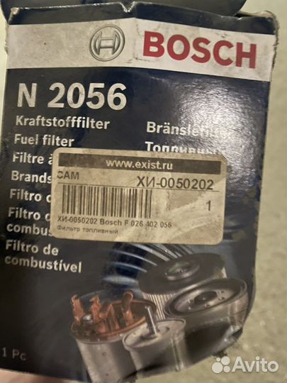 Топливный фильтр bosch f 026 402 056