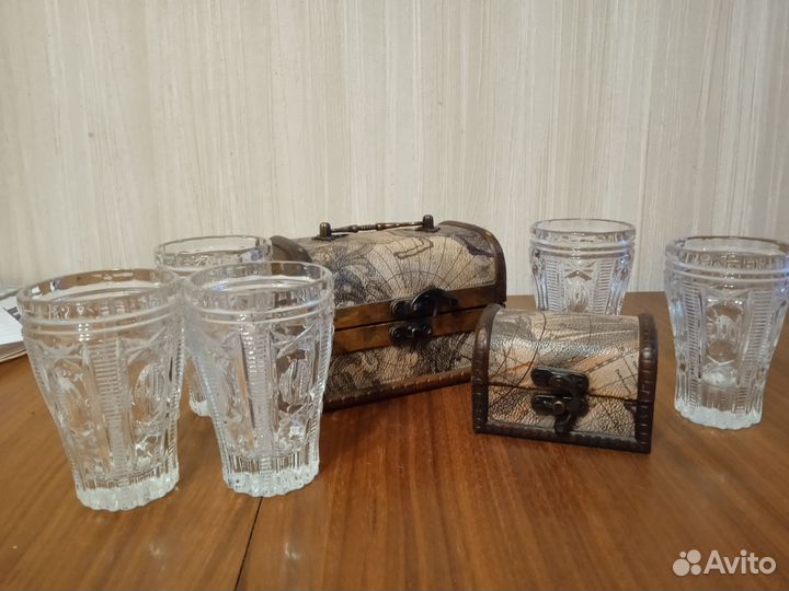 Наборы стаканов хрусталь СССР