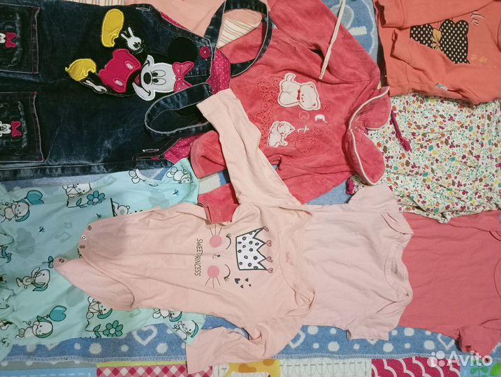 Детская одежда пакетом бу в хор. состоянии 62-80р