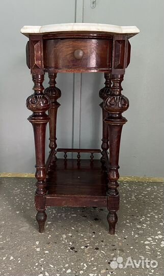 Столик самоварный с мраморной столешницей