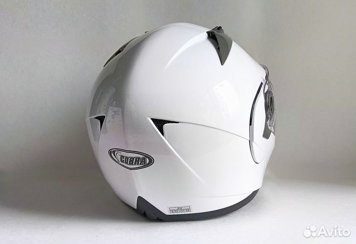 Шлем модуляр белый S, M, L, XL Cobra