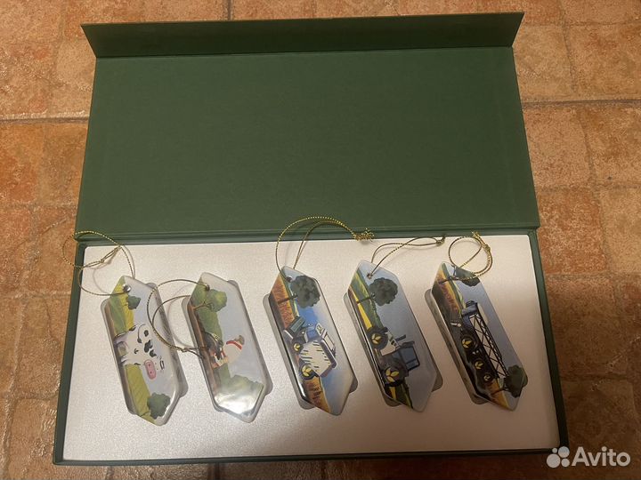 Елочные игрушки конфеты фарфор новый набор