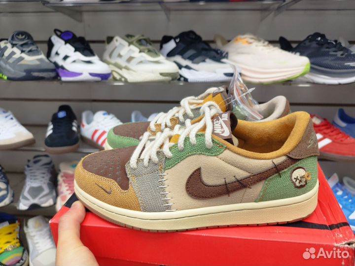 Кроссовки nike air jordan 1 low voodoo