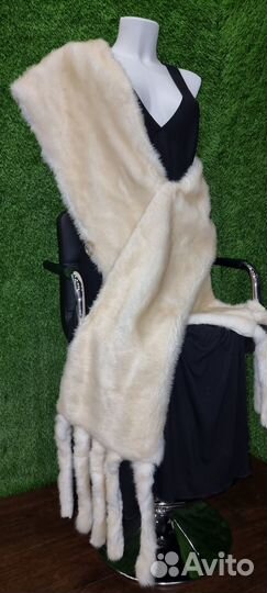 Меховая накидка женская Эко свадебная, вечерняя