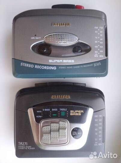 Кассетные плееры aiwa JS165 и TA271