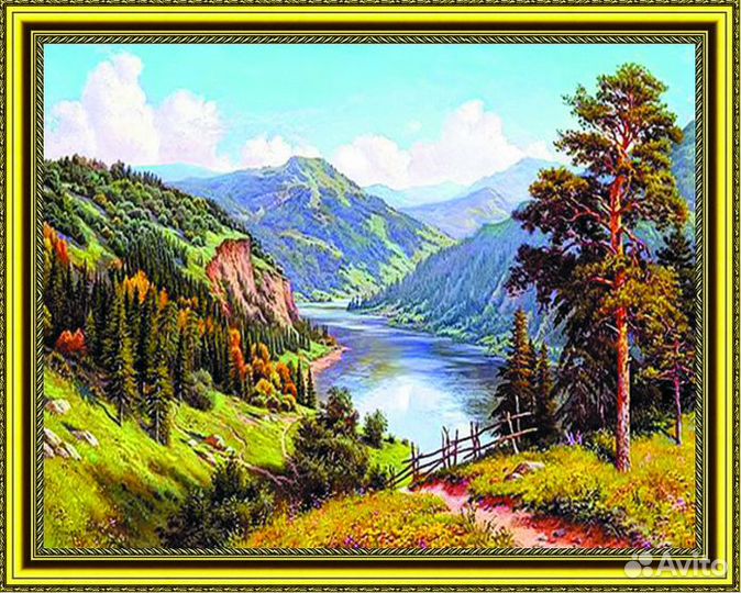 Алмазная мозаика 50*40 на подрамнике