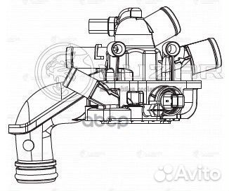 Термостат в сборе для а/м PSA 308 (07) /C4 (10)