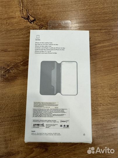 Чехол оригинал Apple iPhone Xs Max Leather Folio