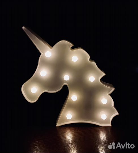 Светильник ночник Единорог