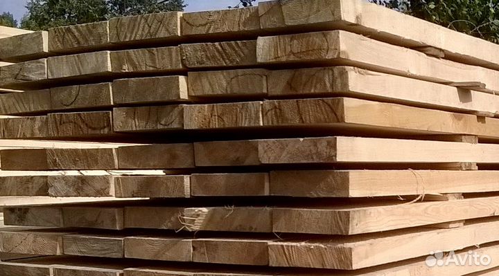 Доска обрезная естественной влажности 50х150х6000