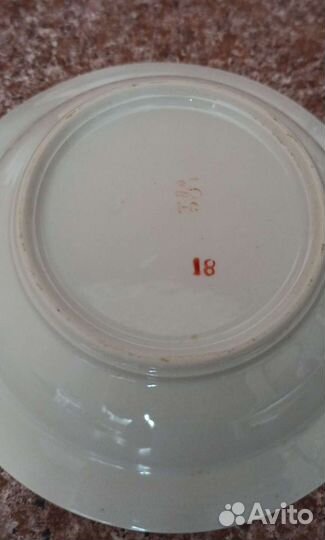 Тарелки суповые. Барановский фарфоровый завод