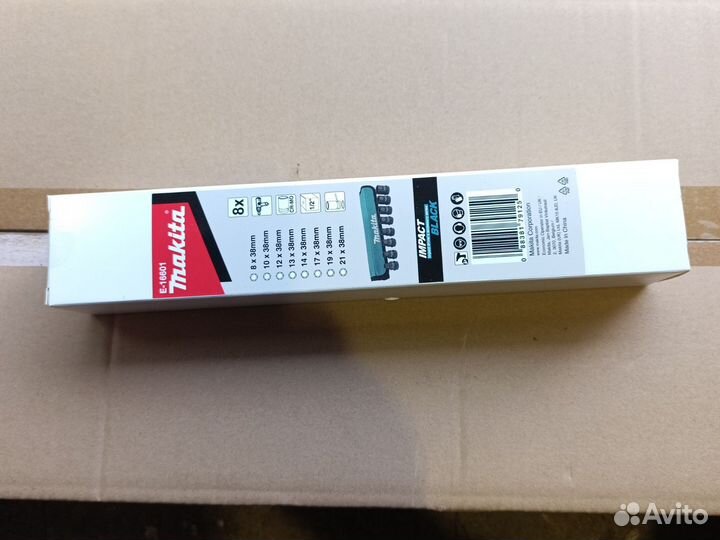 Набор ударных торцевых головок Макита. E-16601