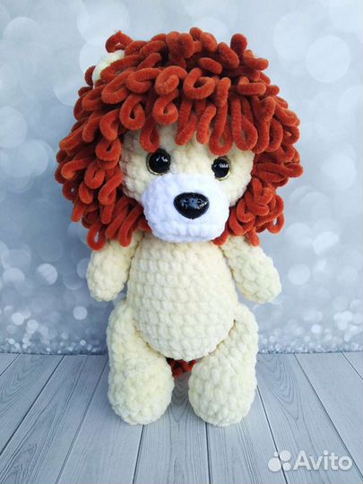 Мягкая игрушка Лев вязаный крючком