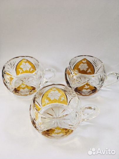 Немецкий цветной хрусталь чашка для пунша