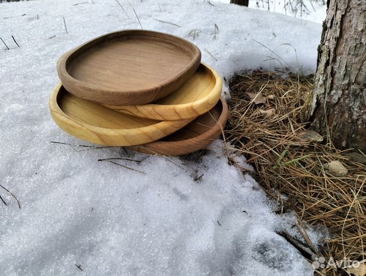Деревянная тарелка