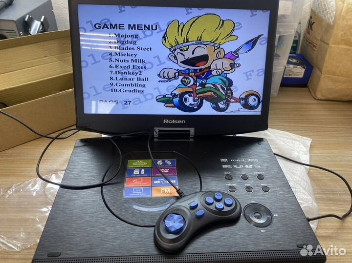 Портативный dvd-плеер с тв