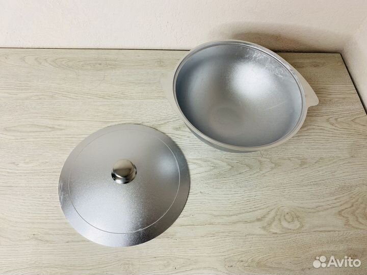Казан алюминиевый 6 литровый с крышкой