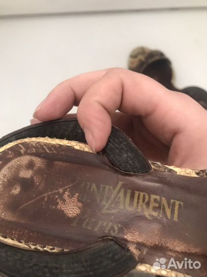 Босоножки из кожи питона