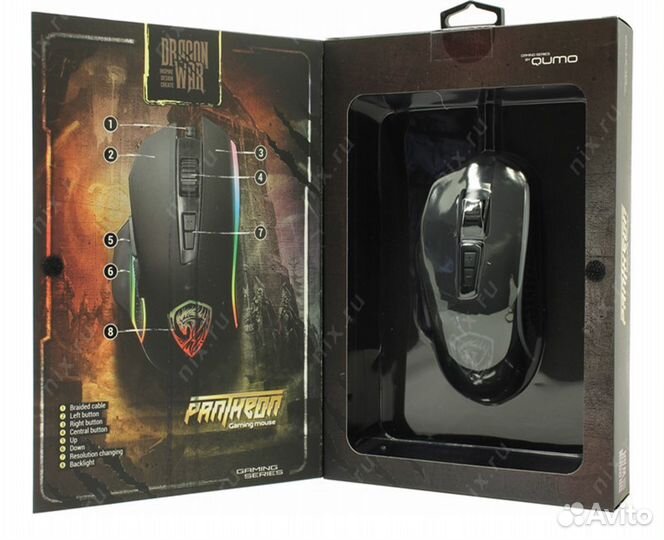 Мышь проводная qumo Dragon War Pantheon M50